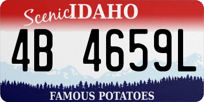 ID license plate 4B4659L