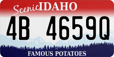 ID license plate 4B4659Q
