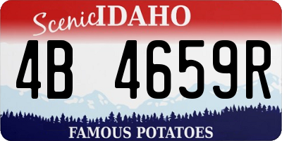 ID license plate 4B4659R