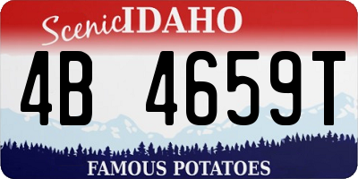 ID license plate 4B4659T