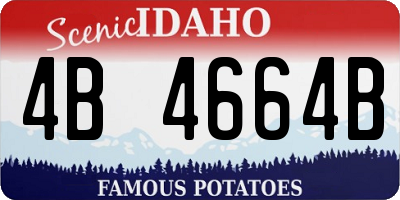 ID license plate 4B4664B