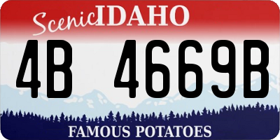 ID license plate 4B4669B