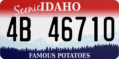ID license plate 4B4671O