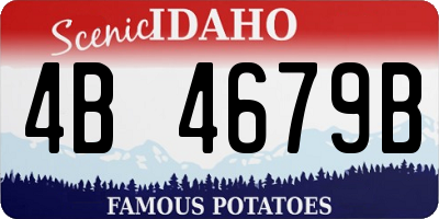 ID license plate 4B4679B