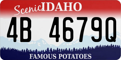 ID license plate 4B4679Q