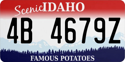 ID license plate 4B4679Z