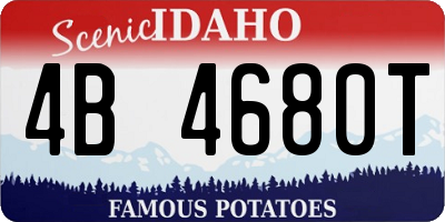 ID license plate 4B4680T