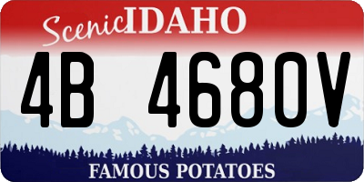 ID license plate 4B4680V