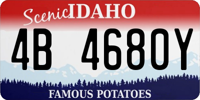 ID license plate 4B4680Y