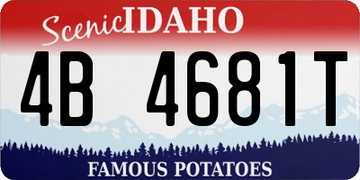 ID license plate 4B4681T