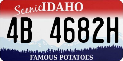 ID license plate 4B4682H