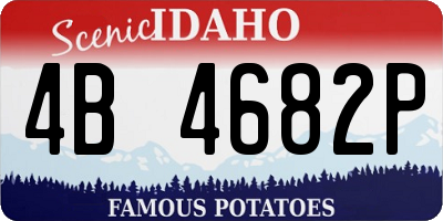 ID license plate 4B4682P