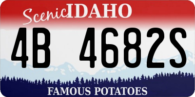 ID license plate 4B4682S