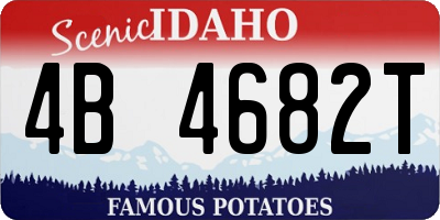 ID license plate 4B4682T