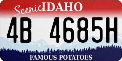 ID license plate 4B4685H