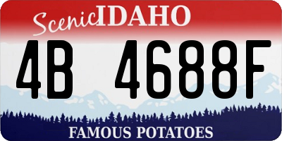 ID license plate 4B4688F