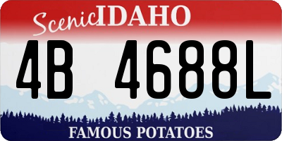 ID license plate 4B4688L