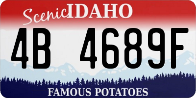 ID license plate 4B4689F