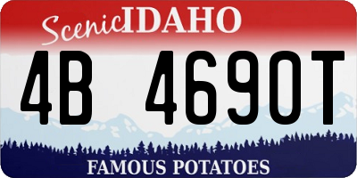 ID license plate 4B4690T