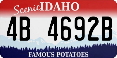 ID license plate 4B4692B
