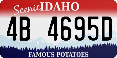ID license plate 4B4695D