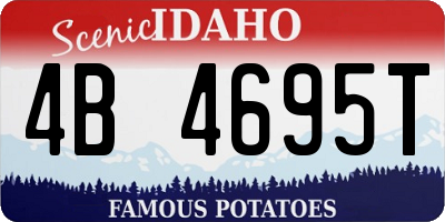 ID license plate 4B4695T