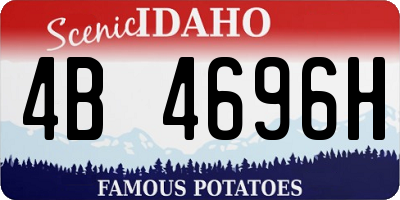 ID license plate 4B4696H