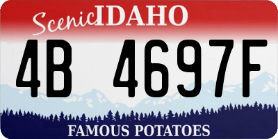 ID license plate 4B4697F