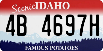 ID license plate 4B4697H