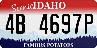 ID license plate 4B4697P