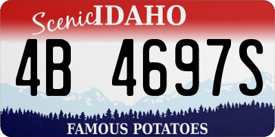 ID license plate 4B4697S