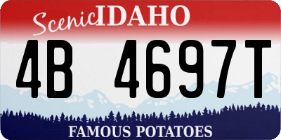 ID license plate 4B4697T
