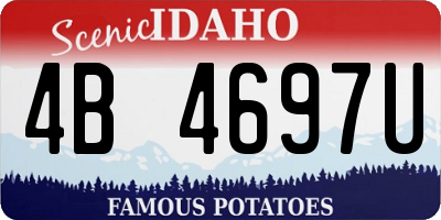 ID license plate 4B4697U