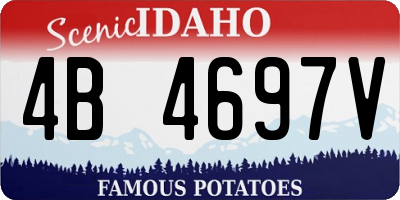 ID license plate 4B4697V