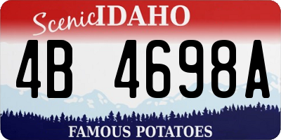ID license plate 4B4698A