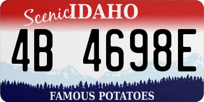 ID license plate 4B4698E