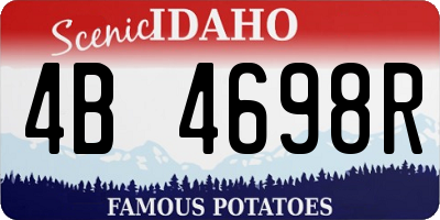 ID license plate 4B4698R