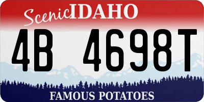 ID license plate 4B4698T