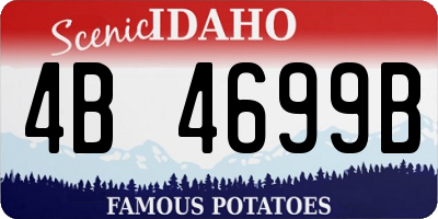 ID license plate 4B4699B