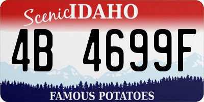 ID license plate 4B4699F