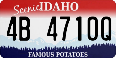 ID license plate 4B4710Q