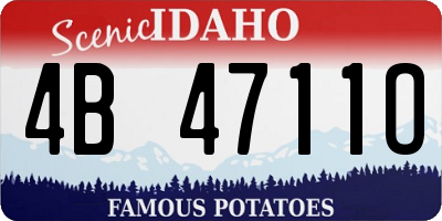 ID license plate 4B4711O