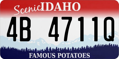 ID license plate 4B4711Q