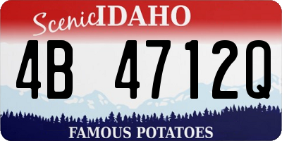 ID license plate 4B4712Q