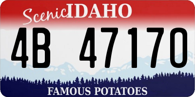 ID license plate 4B4717O