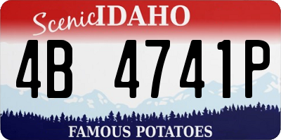 ID license plate 4B4741P
