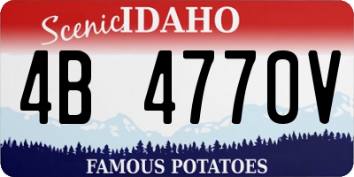 ID license plate 4B4770V