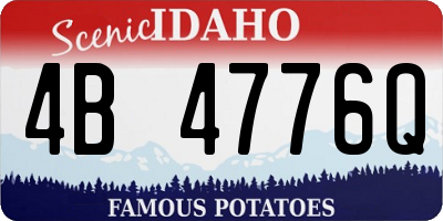 ID license plate 4B4776Q
