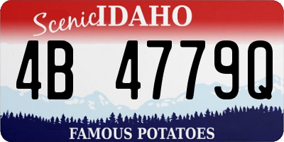 ID license plate 4B4779Q