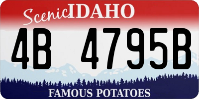 ID license plate 4B4795B
